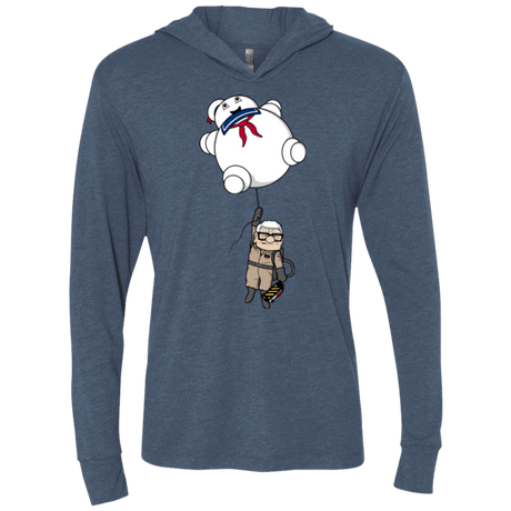 T-Shirts Indigo / X-Small Up Busters Triblend Long Sleeve Hoodie Tee