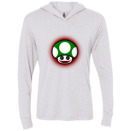 T-Shirts Heather White / X-Small Up Joker Triblend Long Sleeve Hoodie Tee