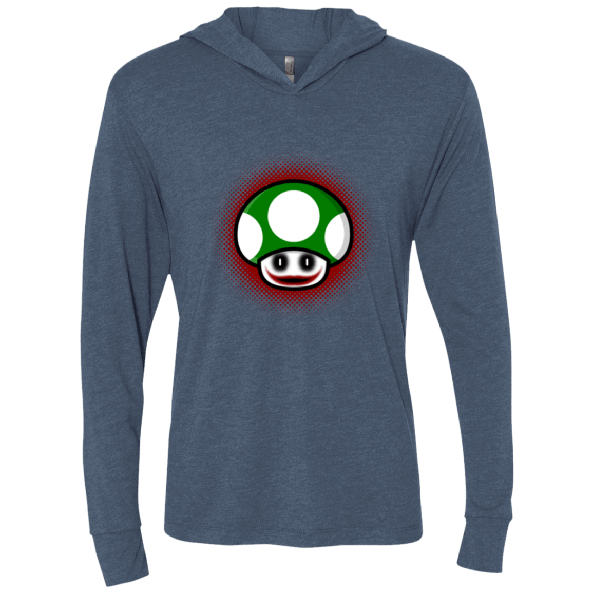 T-Shirts Indigo / X-Small Up Joker Triblend Long Sleeve Hoodie Tee