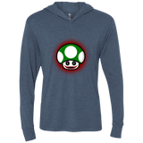 T-Shirts Indigo / X-Small Up Joker Triblend Long Sleeve Hoodie Tee