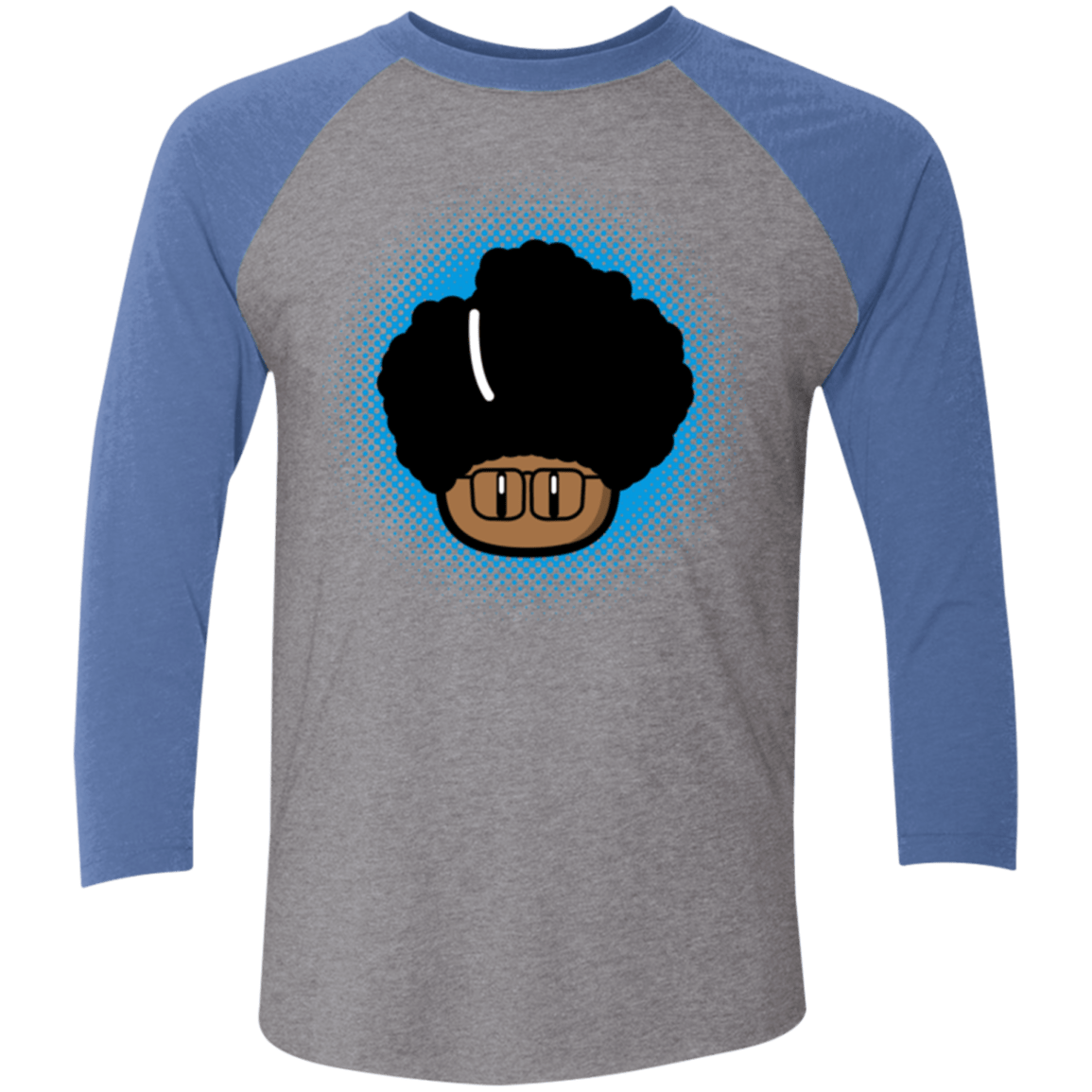 T-Shirts Premium Heather/ Vintage Royal / X-Small Up Moss Triblend 3/4 Sleeve