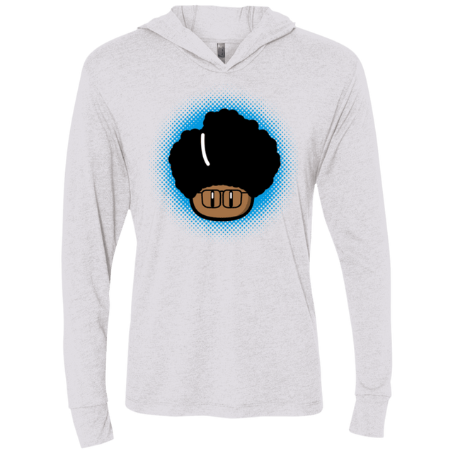 T-Shirts Heather White / X-Small Up Moss Triblend Long Sleeve Hoodie Tee