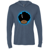 T-Shirts Indigo / X-Small Up Moss Triblend Long Sleeve Hoodie Tee