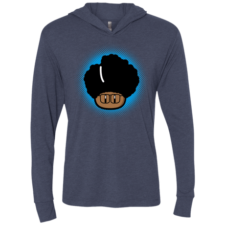 T-Shirts Vintage Navy / X-Small Up Moss Triblend Long Sleeve Hoodie Tee