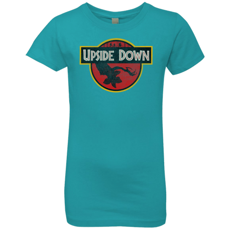 T-Shirts Tahiti Blue / YXS Upside Down Girls Premium T-Shirt