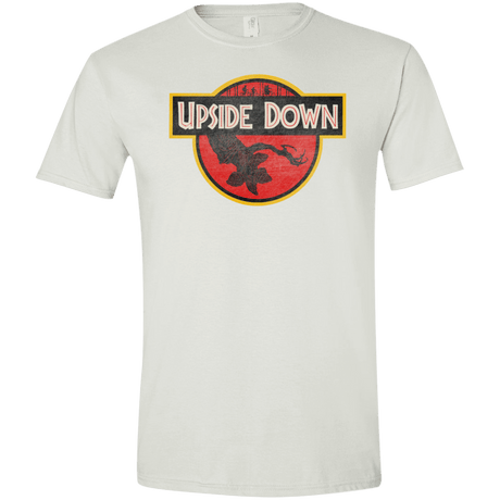 T-Shirts White / X-Small Upside Down Men's Semi-Fitted Softstyle