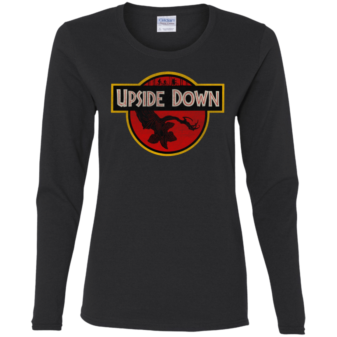T-Shirts Black / S Upside Down Women's Long Sleeve T-Shirt