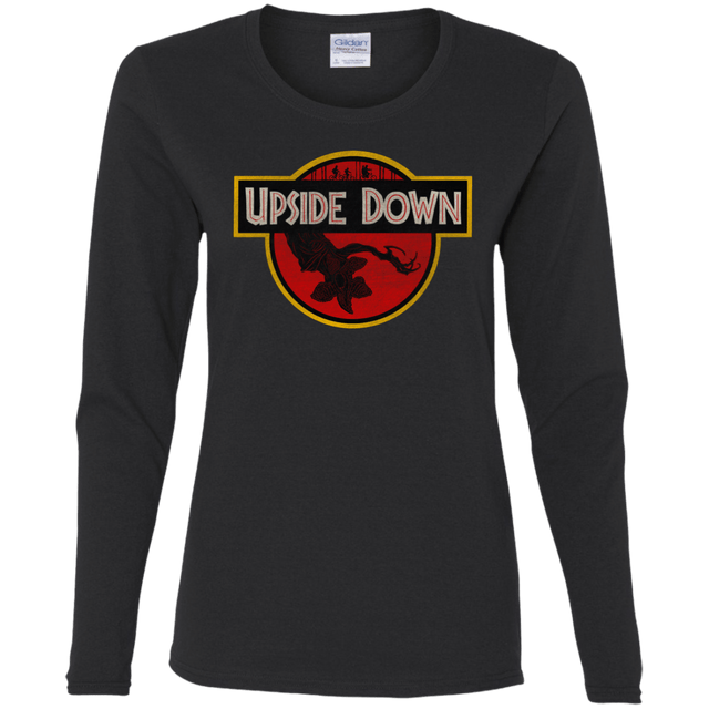 T-Shirts Black / S Upside Down Women's Long Sleeve T-Shirt