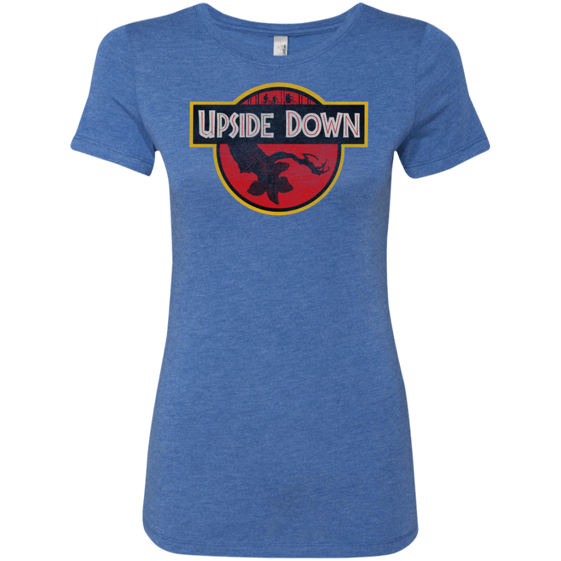 T-Shirts Vintage Royal / S Upside Down Women's Triblend T-Shirt