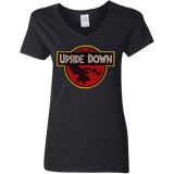 T-Shirts Black / S Upside Down Women's V-Neck T-Shirt