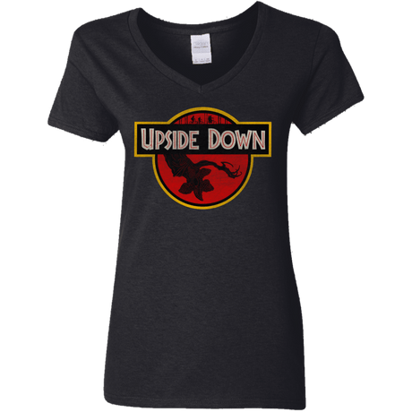 T-Shirts Black / S Upside Down Women's V-Neck T-Shirt