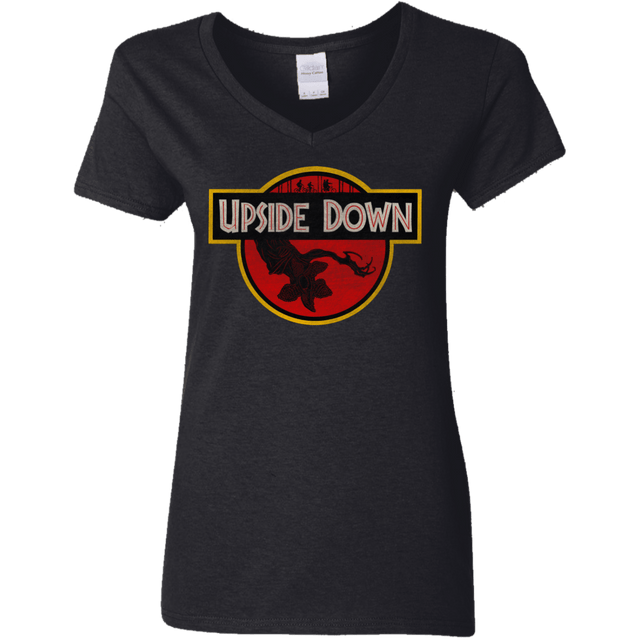 T-Shirts Black / S Upside Down Women's V-Neck T-Shirt