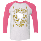 T-Shirts Heather White/Vintage Pink / X-Small Uranus Men's Triblend 3/4 Sleeve