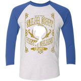 T-Shirts Heather White/Vintage Royal / X-Small Uranus Men's Triblend 3/4 Sleeve