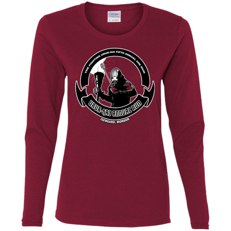 T-Shirts Cardinal / S Uruk Hai Annual Run Women's Long Sleeve T-Shirt