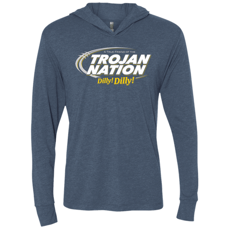 T-Shirts Indigo / X-Small USC Dilly Dilly Triblend Long Sleeve Hoodie Tee