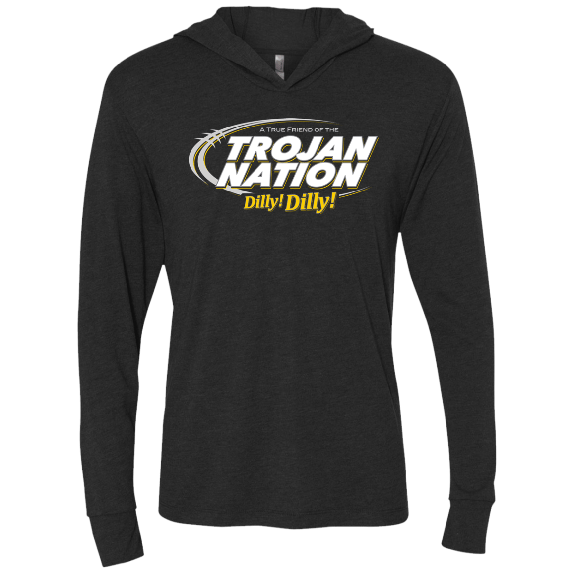 T-Shirts Vintage Black / X-Small USC Dilly Dilly Triblend Long Sleeve Hoodie Tee