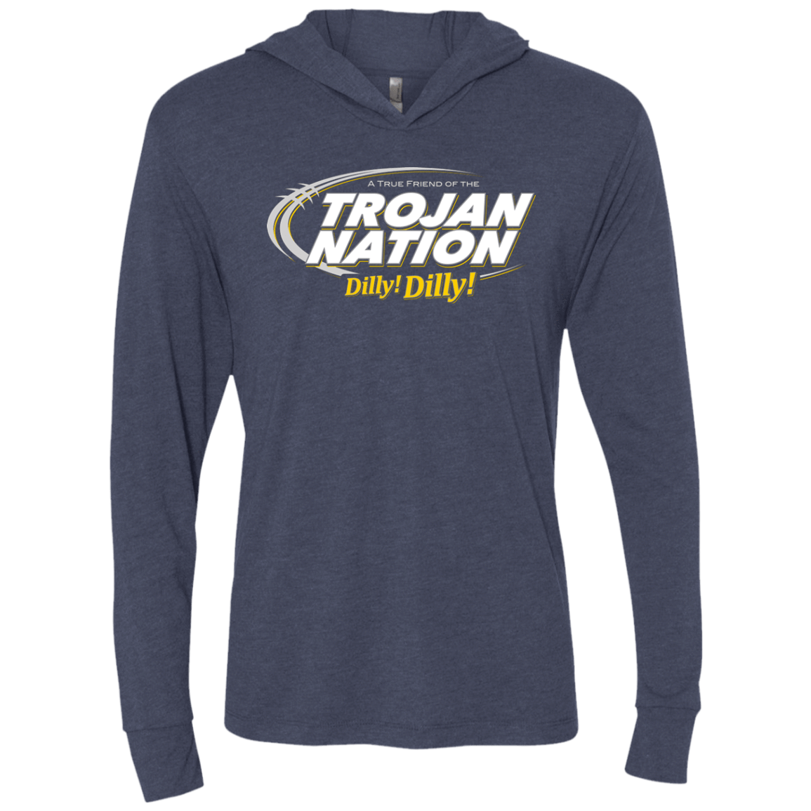 T-Shirts Vintage Navy / X-Small USC Dilly Dilly Triblend Long Sleeve Hoodie Tee