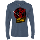 T-Shirts Indigo / X-Small Use The Fourth Wall Triblend Long Sleeve Hoodie Tee