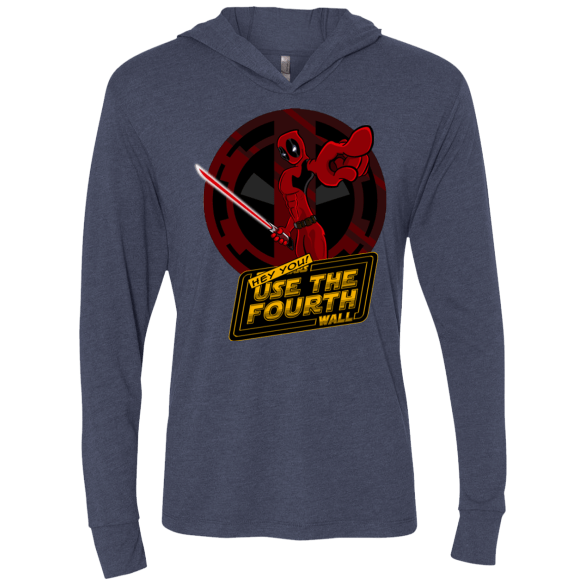 T-Shirts Vintage Navy / X-Small Use The Fourth Wall Triblend Long Sleeve Hoodie Tee