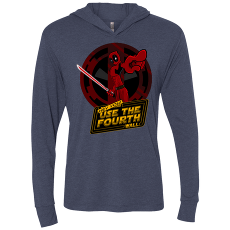 T-Shirts Vintage Navy / X-Small Use The Fourth Wall Triblend Long Sleeve Hoodie Tee