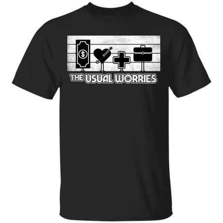 T-Shirts Black / YXS Usual Worries Youth T-Shirt