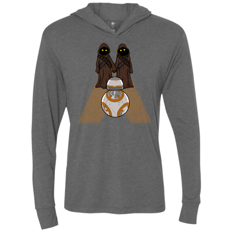 T-Shirts Premium Heather / X-Small Utini Shining Triblend Long Sleeve Hoodie Tee