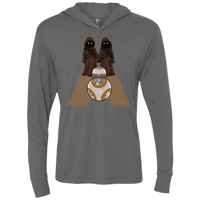 T-Shirts Premium Heather / X-Small Utini Shining Triblend Long Sleeve Hoodie Tee