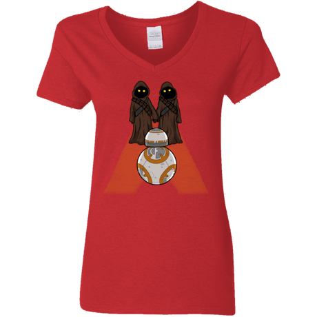 T-Shirts Red / S Utini Shining Women's V-Neck T-Shirt