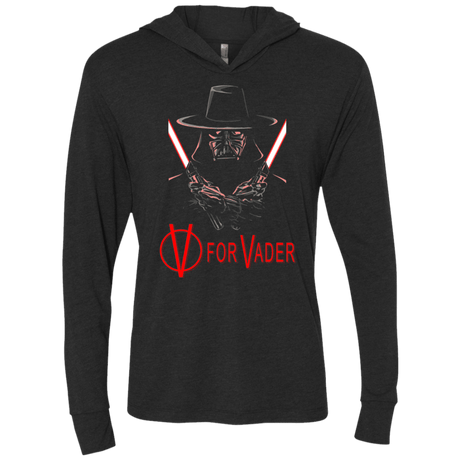 T-Shirts Vintage Black / X-Small V 4 VADER Triblend Long Sleeve Hoodie Tee