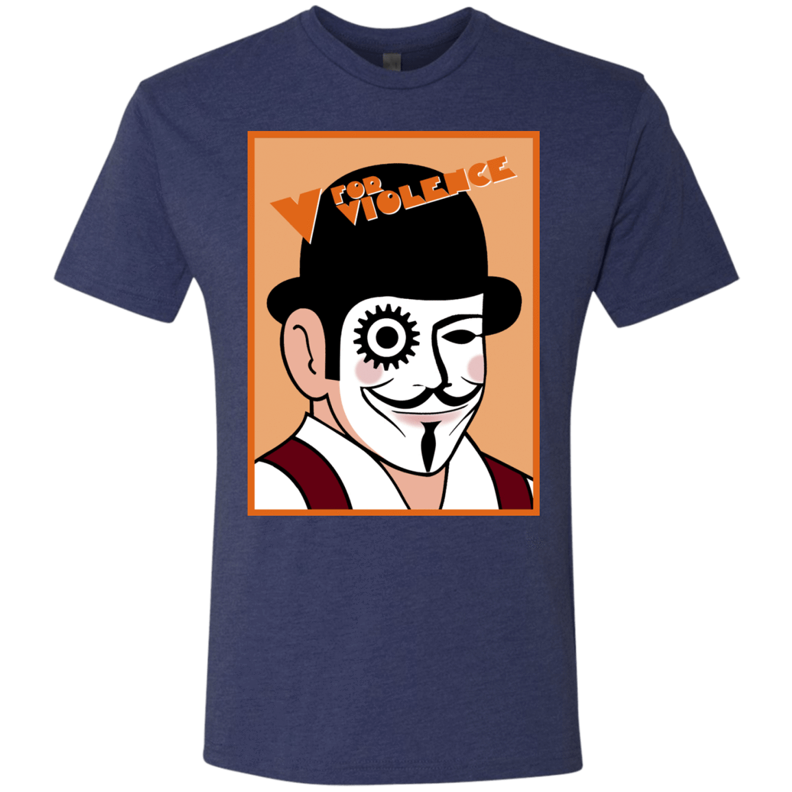 T-Shirts Vintage Navy / Small V for Violence Men's Triblend T-Shirt