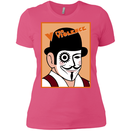T-Shirts Hot Pink / X-Small V for Violence Women's Premium T-Shirt