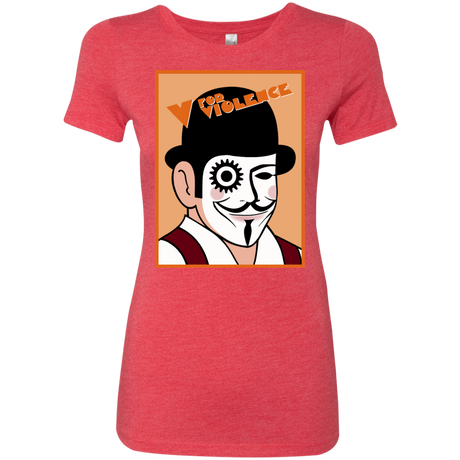 T-Shirts Vintage Red / Small V for Violence Women's Triblend T-Shirt