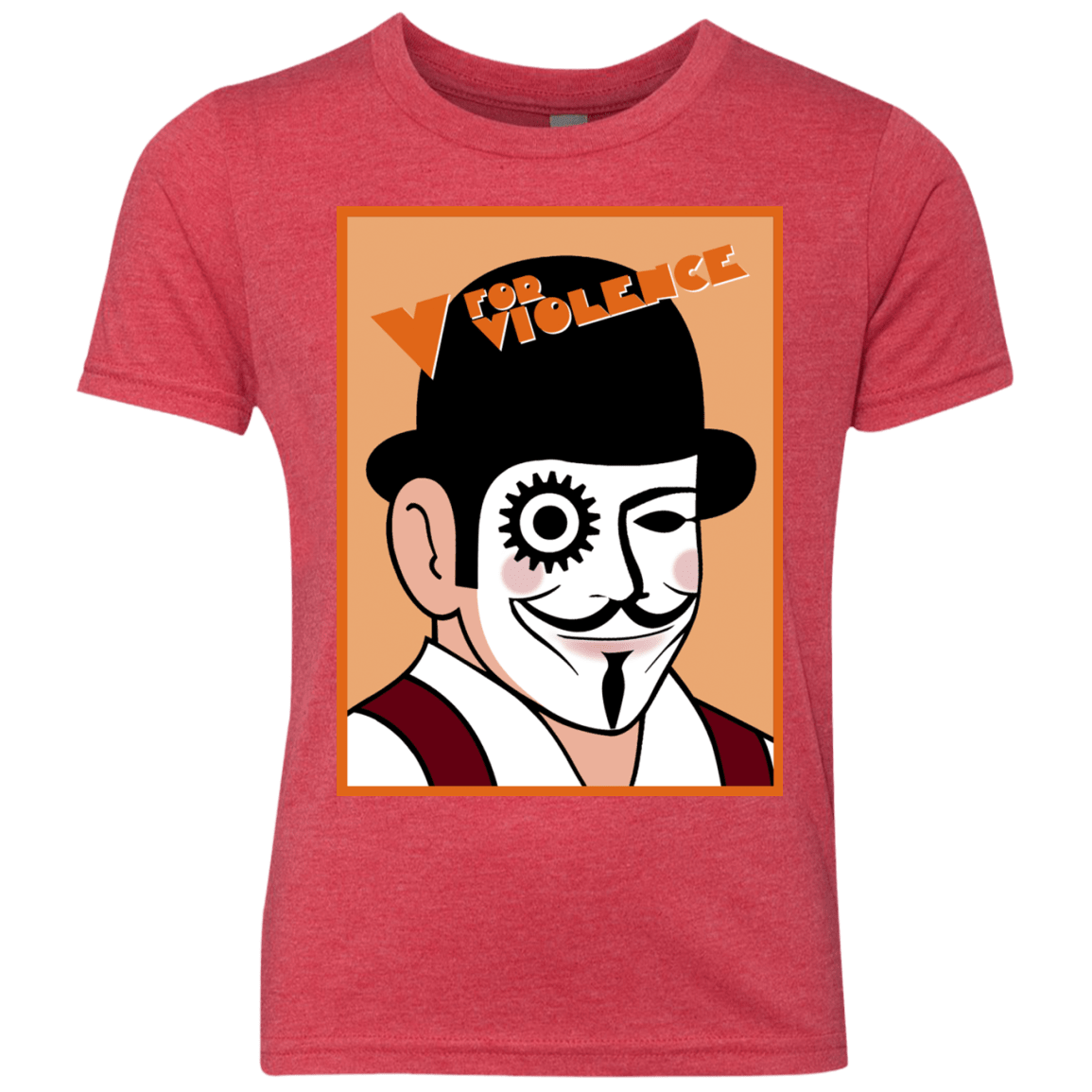 T-Shirts Vintage Red / YXS V for Violence Youth Triblend T-Shirt