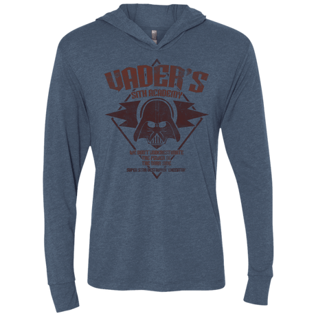 T-Shirts Indigo / X-Small Vader Academy Triblend Long Sleeve Hoodie Tee