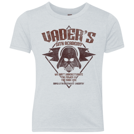 T-Shirts Heather White / YXS Vader Academy Youth Triblend T-Shirt