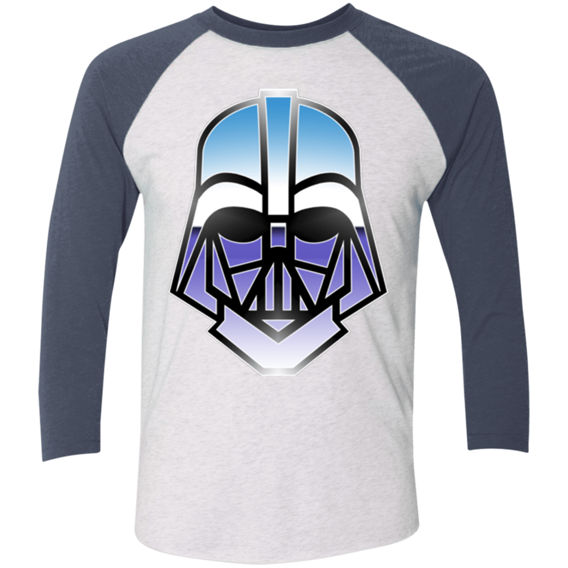 T-Shirts Heather White/Indigo / X-Small Vader Men's Triblend 3/4 Sleeve