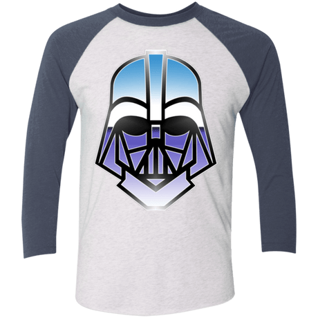 T-Shirts Heather White/Indigo / X-Small Vader Men's Triblend 3/4 Sleeve