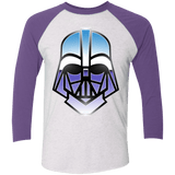 T-Shirts Heather White/Purple Rush / X-Small Vader Men's Triblend 3/4 Sleeve