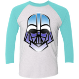 T-Shirts Heather White/Tahiti Blue / X-Small Vader Men's Triblend 3/4 Sleeve