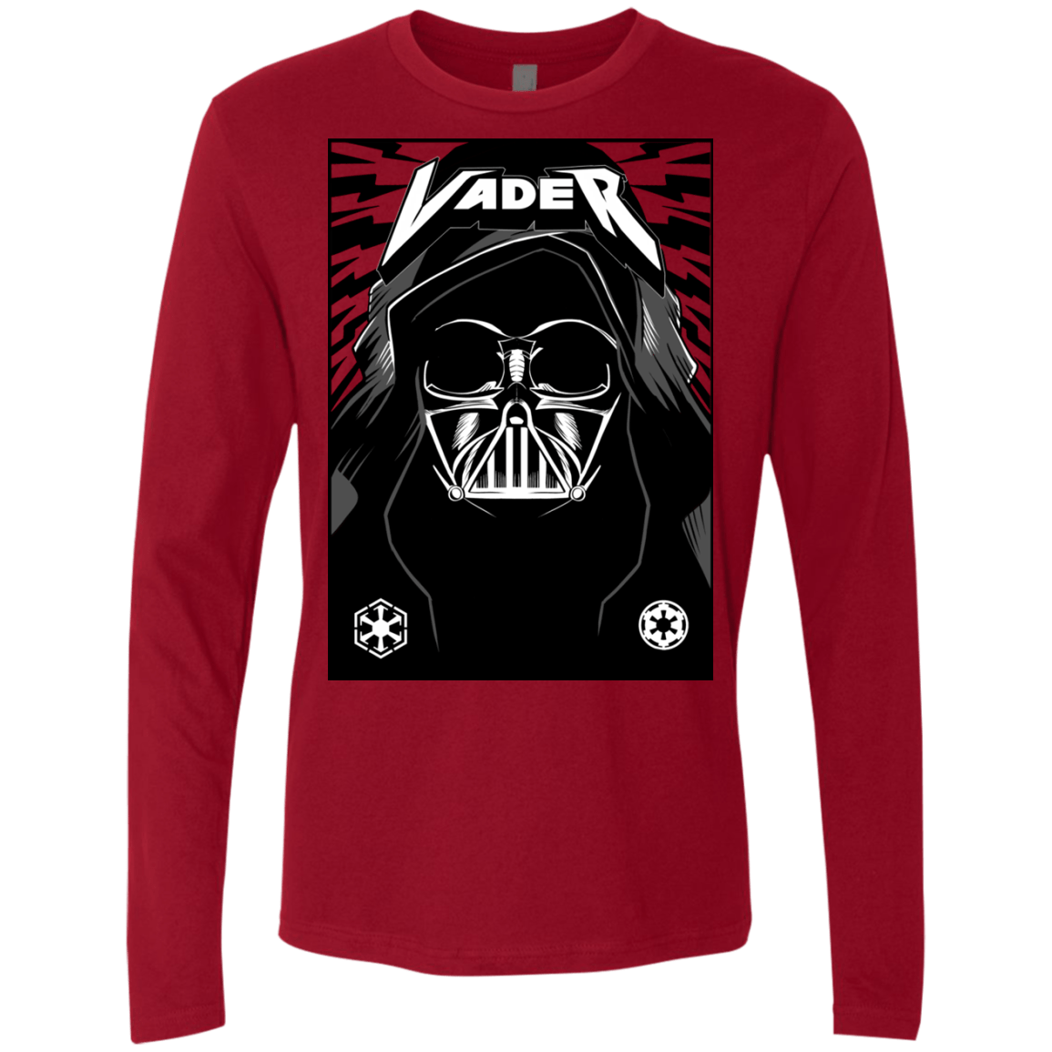 T-Shirts Cardinal / S Vader Rock Men's Premium Long Sleeve