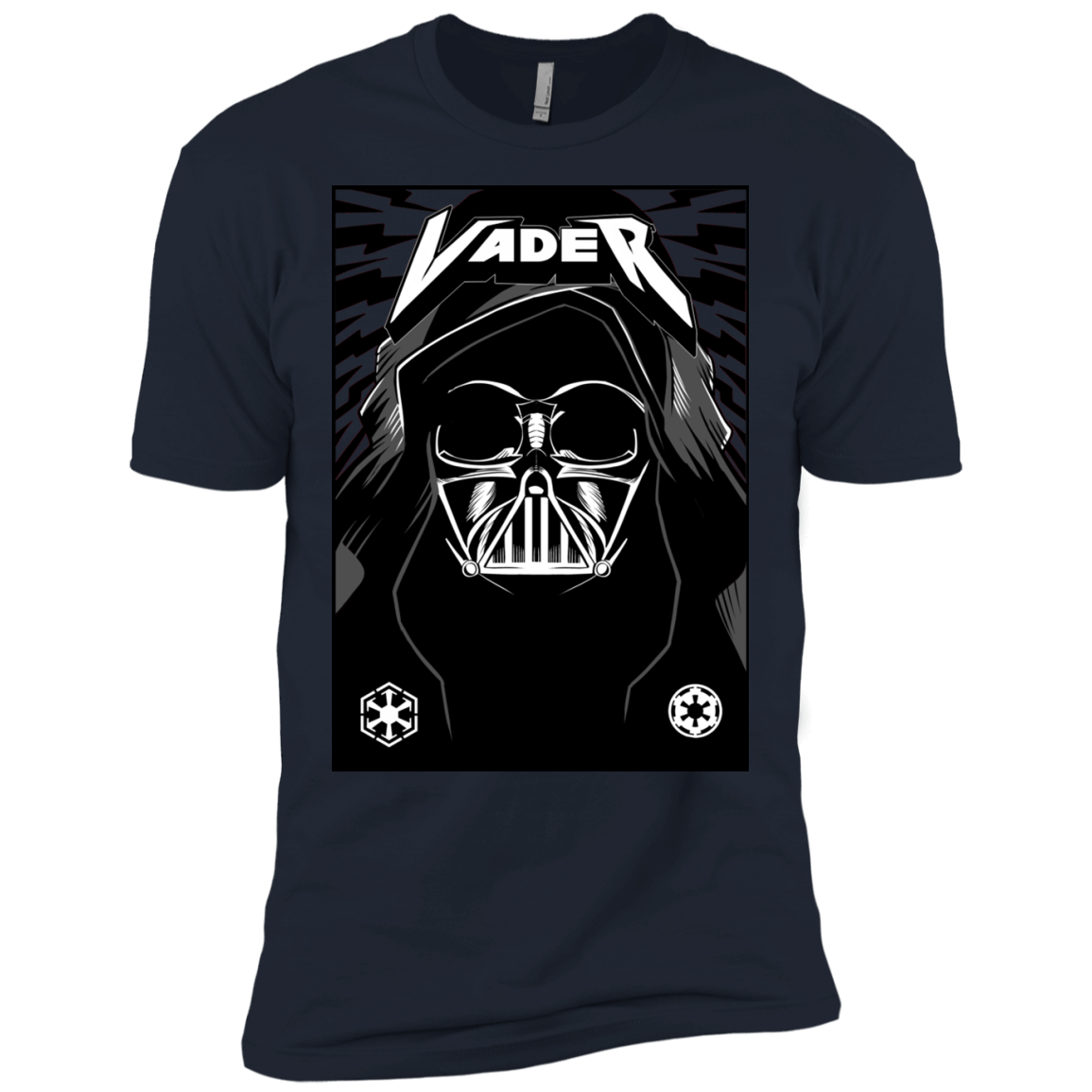 T-Shirts Midnight Navy / X-Small Vader Rock Men's Premium T-Shirt