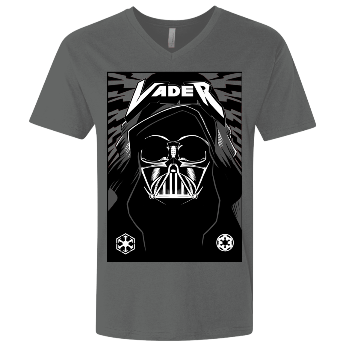 T-Shirts Heavy Metal / X-Small Vader Rock Men's Premium V-Neck