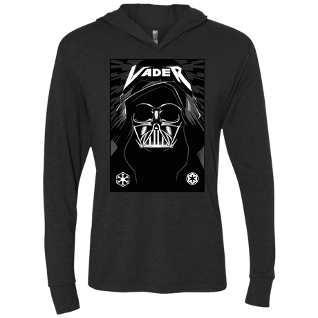 T-Shirts Vintage Black / X-Small Vader Rock Triblend Long Sleeve Hoodie Tee