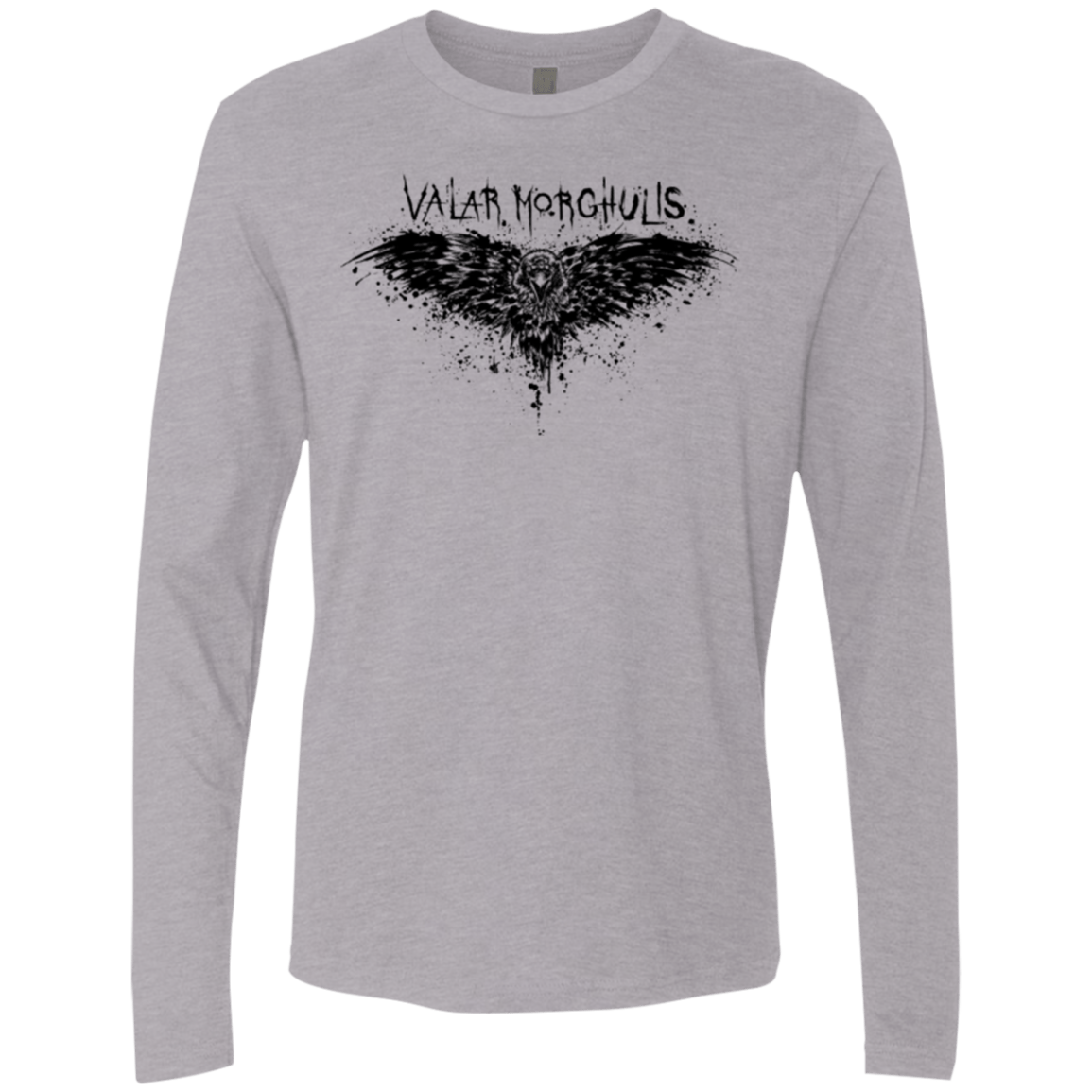 T-Shirts Heather Grey / Small Valar Morghulis Men's Premium Long Sleeve