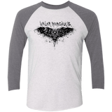T-Shirts Heather White/Premium Heather / X-Small Valar Morghulis Men's Triblend 3/4 Sleeve