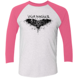 T-Shirts Heather White/Vintage Pink / X-Small Valar Morghulis Men's Triblend 3/4 Sleeve