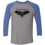 T-Shirts Premium Heather/ Vintage Royal / X-Small Valar Morghulis Men's Triblend 3/4 Sleeve