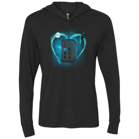 T-Shirts Vintage Black / X-Small Valen Timelord Triblend Long Sleeve Hoodie Tee