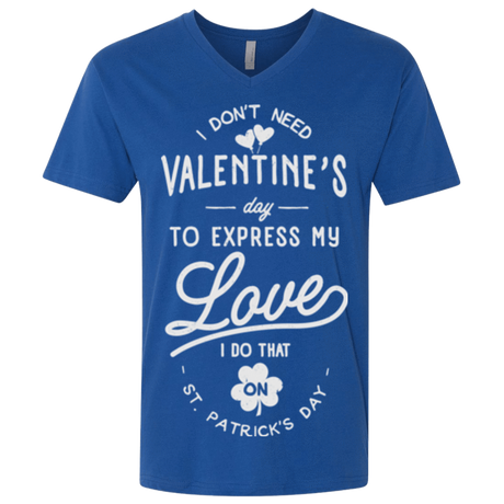 T-Shirts Royal / X-Small Valentine's Day Men's Premium V-Neck